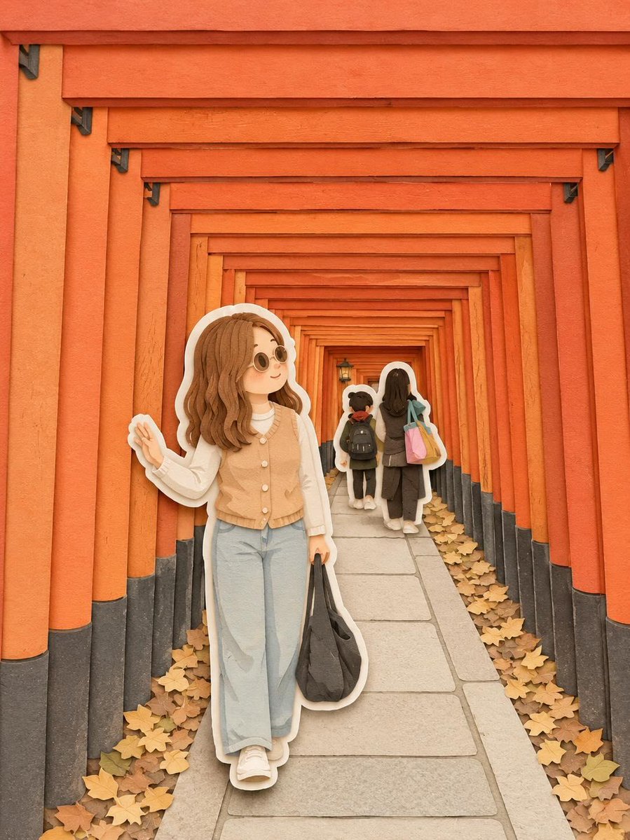 Kawaii Paper-Cut Travel Diorama preview image 3