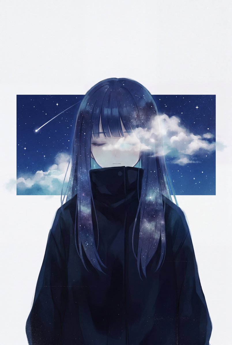 Minimalist Melancholic Cosmic Anime preview image 1