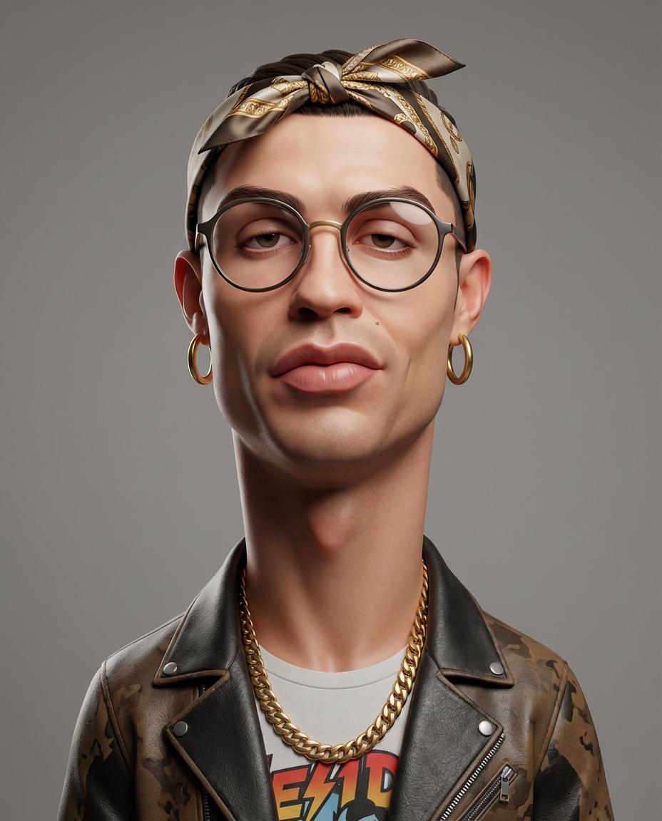 Stylized 3D Caricature Portrait preview image 1