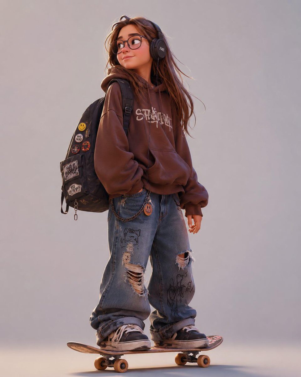 Stylized Urban 3D Skater Character preview image 4