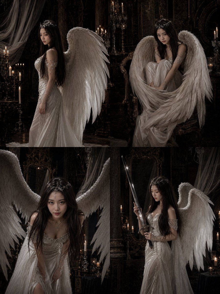 Gothic Angel Studio Portrait preview image 2