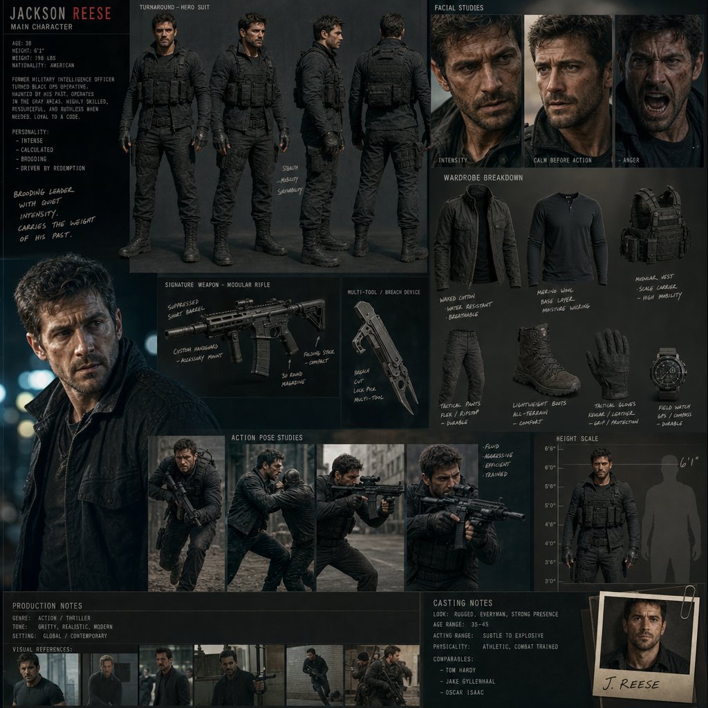 Hollywood Action Film Character Board preview image 1