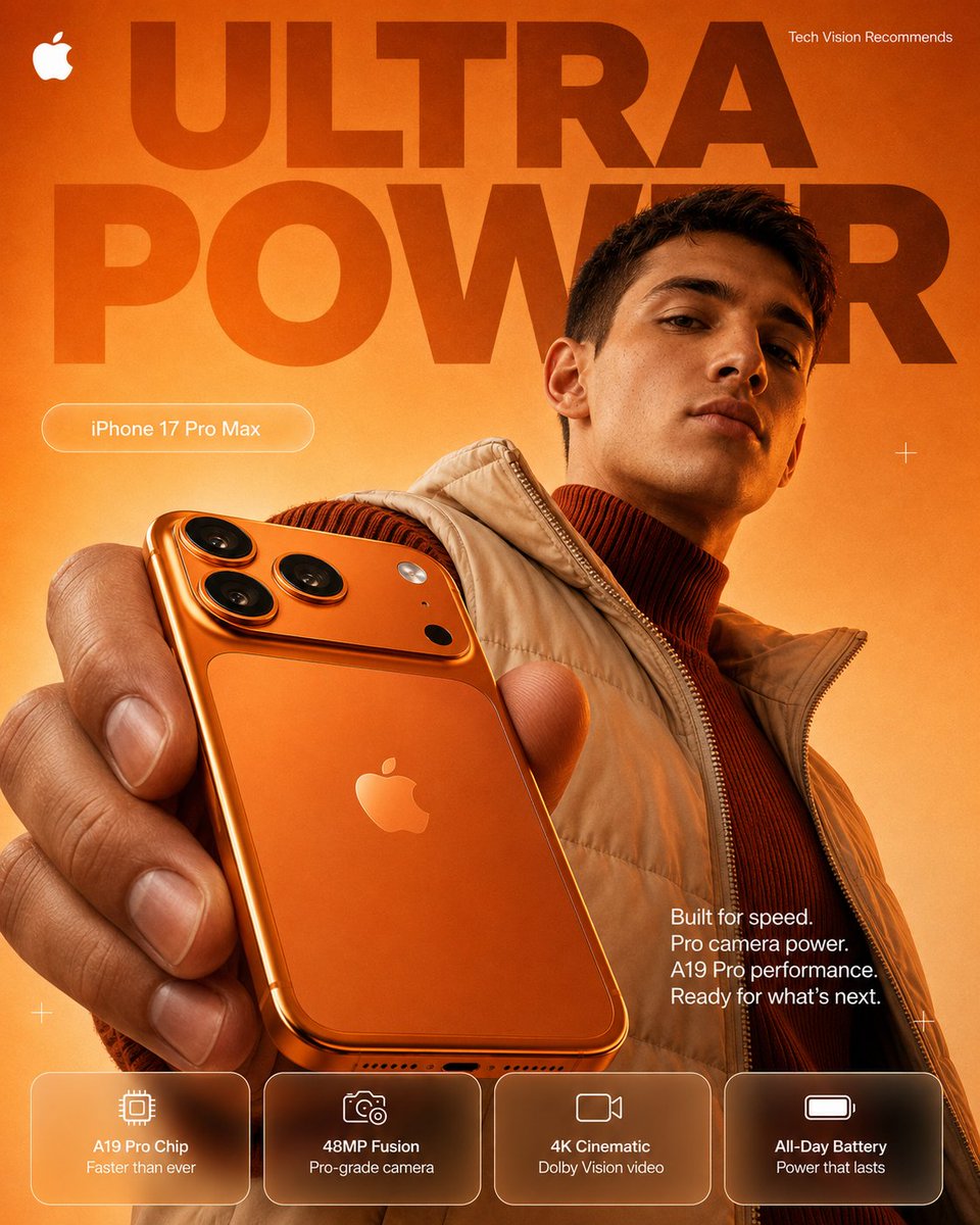 Orange Ultra Power iPhone Ad Poster preview image 1