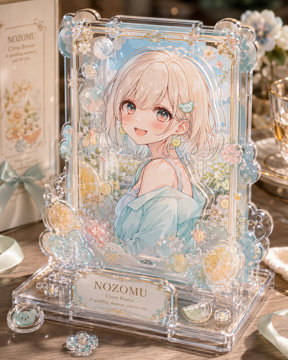 Layered Acrylic Catmaid Postcard Display preview image 3