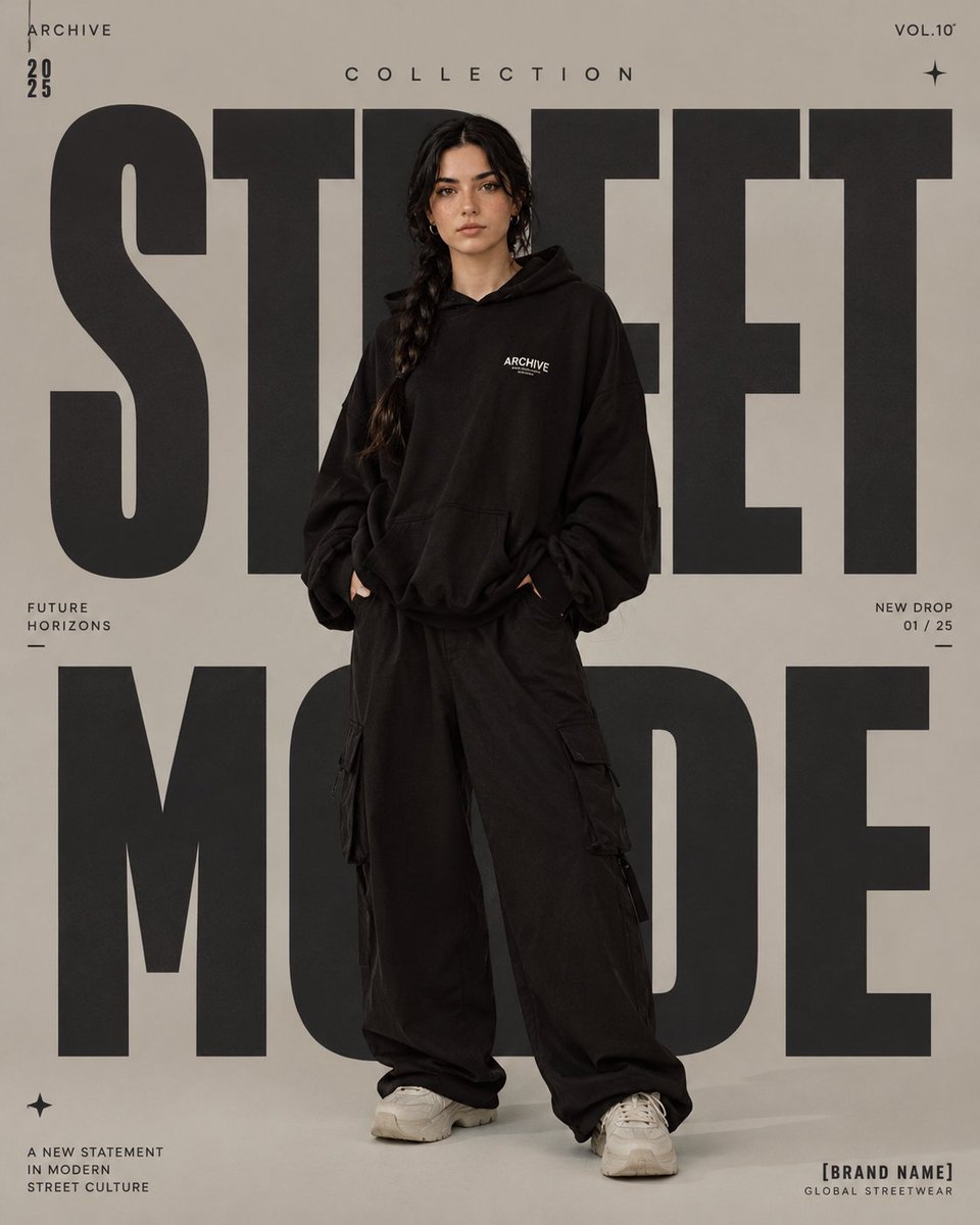 High-Fashion Editorial Magazine Poster preview image 1