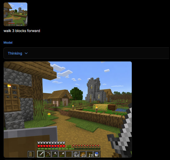 AI 生成器 UI 中的 Minecraft 游戏 preview image 2