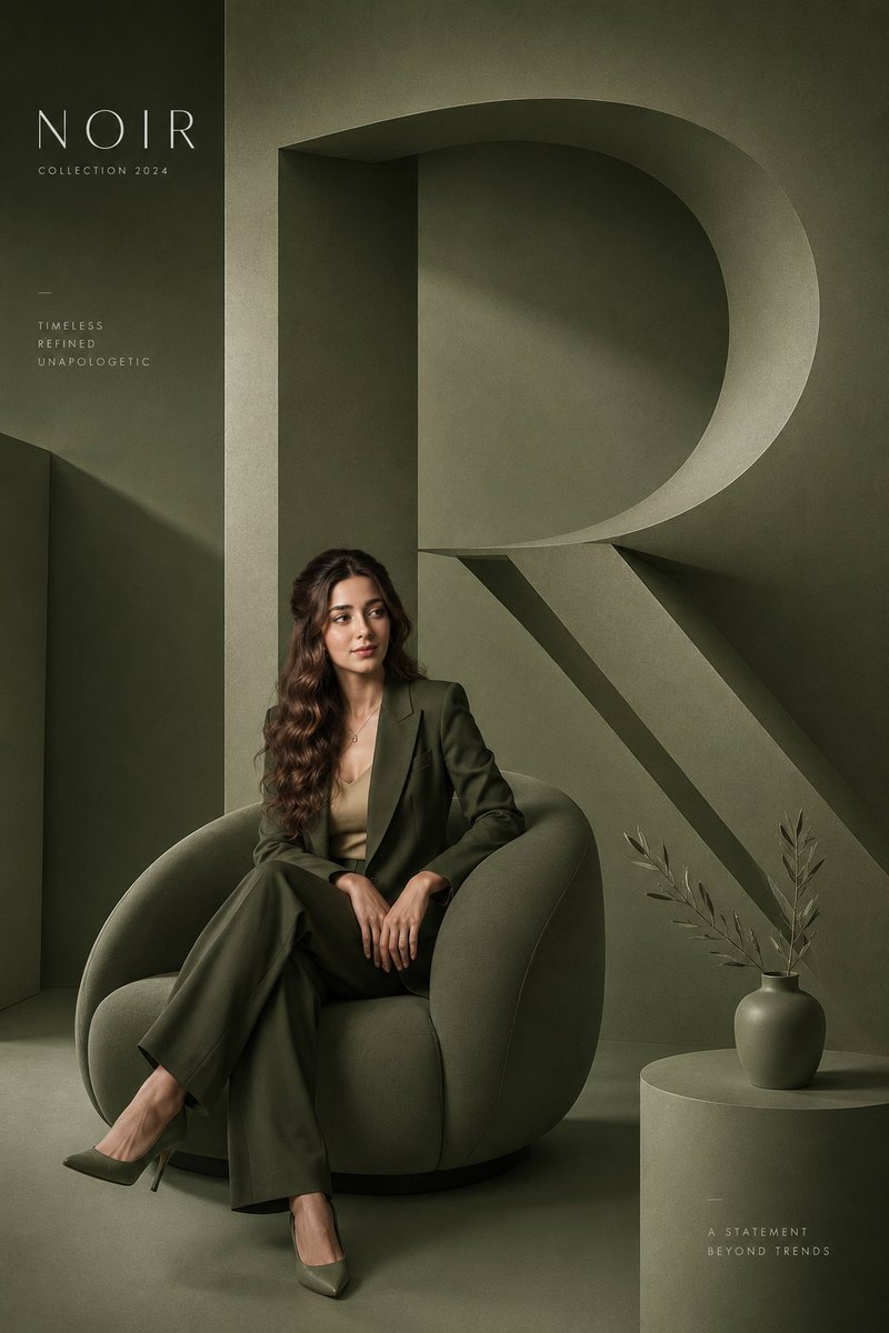 Minimalist Fashion Editorial Poster preview image 1