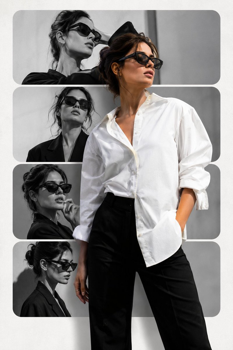Minimalist Editorial Fashion Collage preview image 1