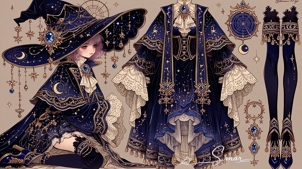 Celestial Witch Outfit Sheet preview image 1