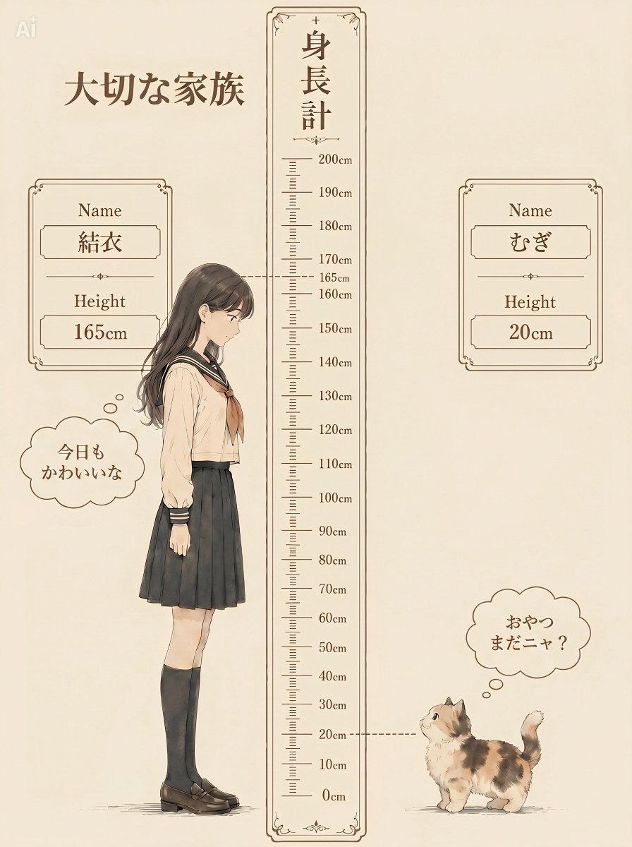 Nostalgic Height Chart Family Poster preview image 1