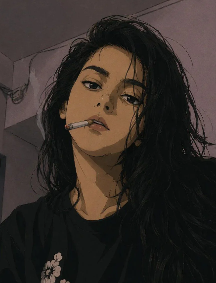 90s Rebel Anime Headphone Portrait preview image 2
