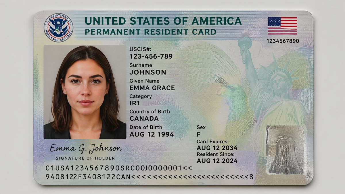 Authentic Japanese Residence Card preview image 2