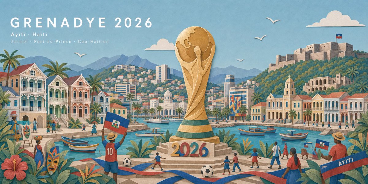 Haitian Football Poster Panorama preview image 1