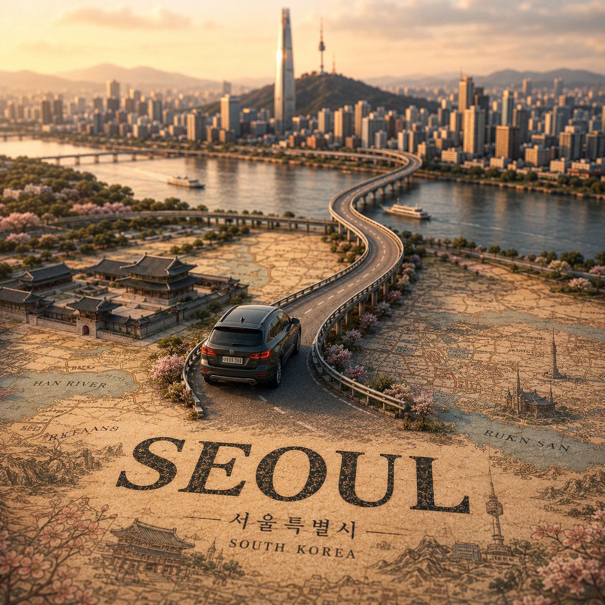 Tilt-Shift City Map Scene preview image 3