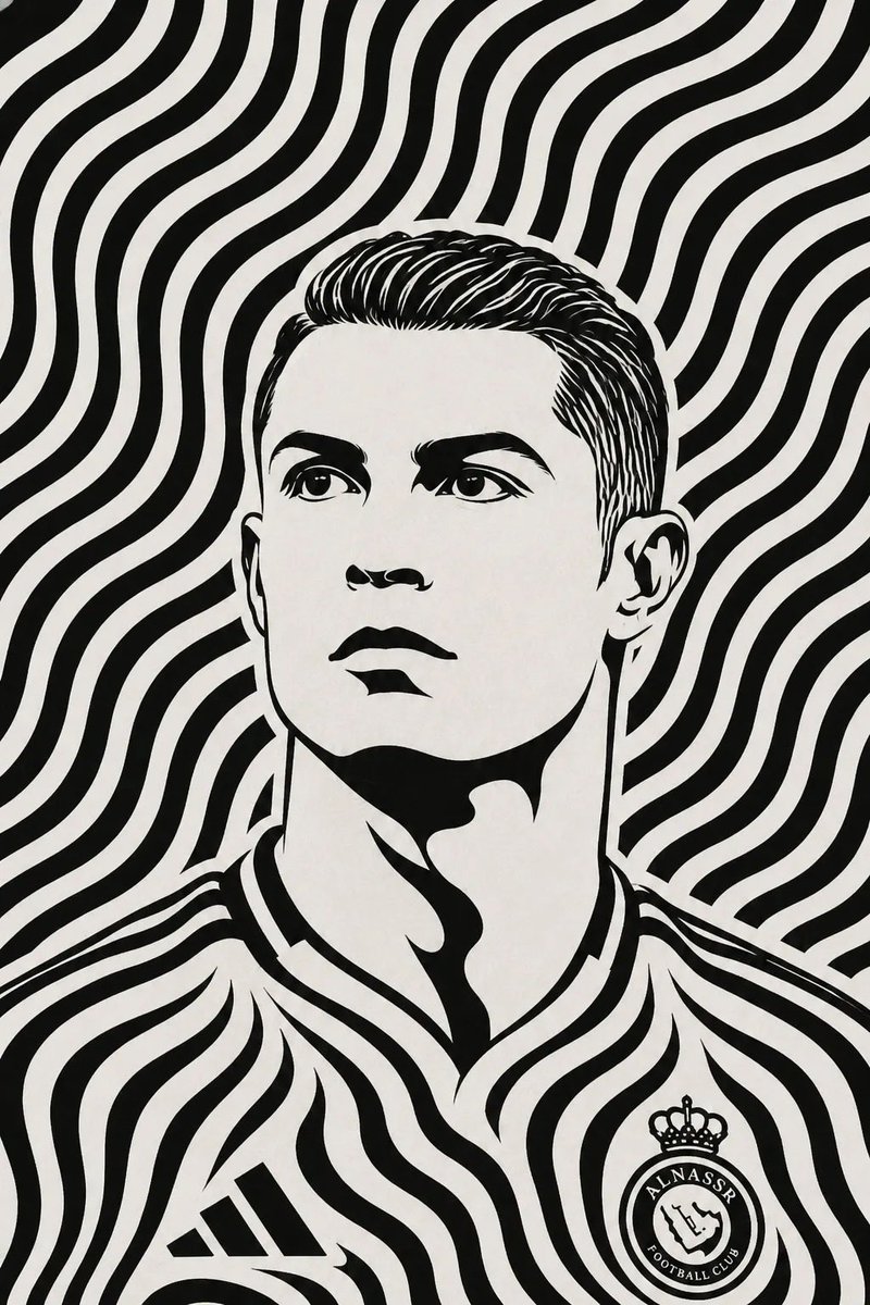 Black and White Optical Illusion Portrait preview image 1