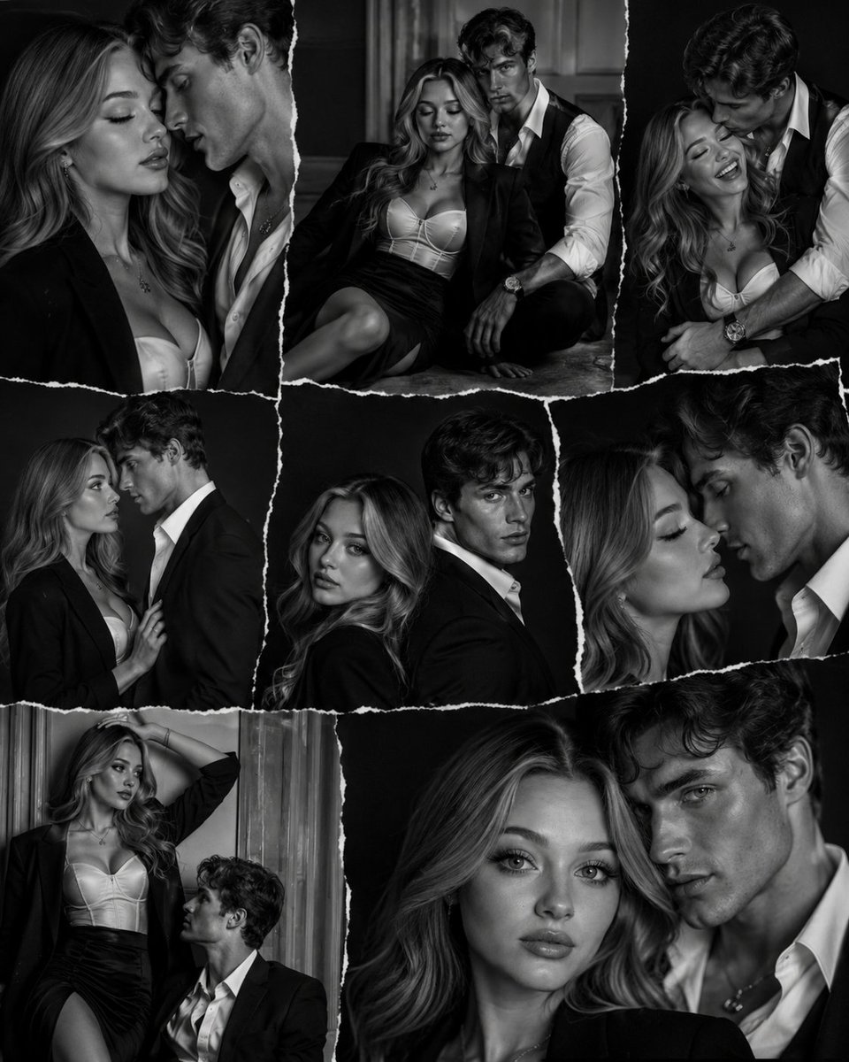 B&W Editorial Fashion Collage preview image 1