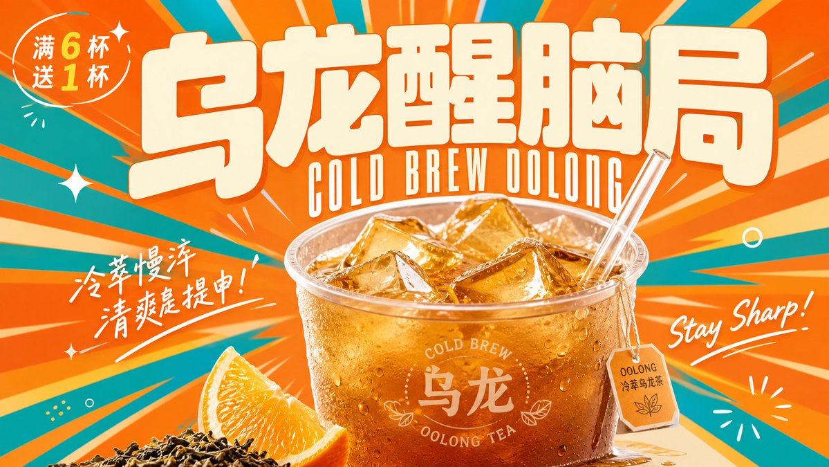 Retro Beverage Advertisement Poster preview image 3