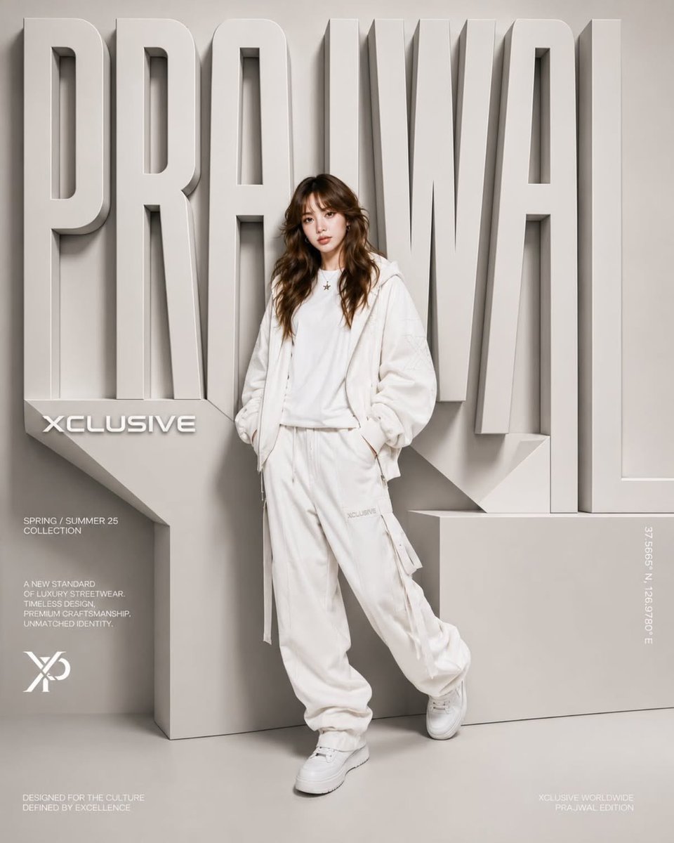 Luxury Fashion Campaign Poster preview image 2