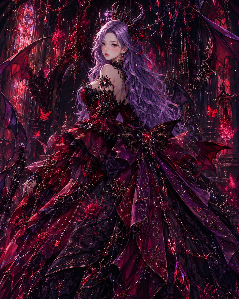 Gothic Demon Queen Portrait preview image 2