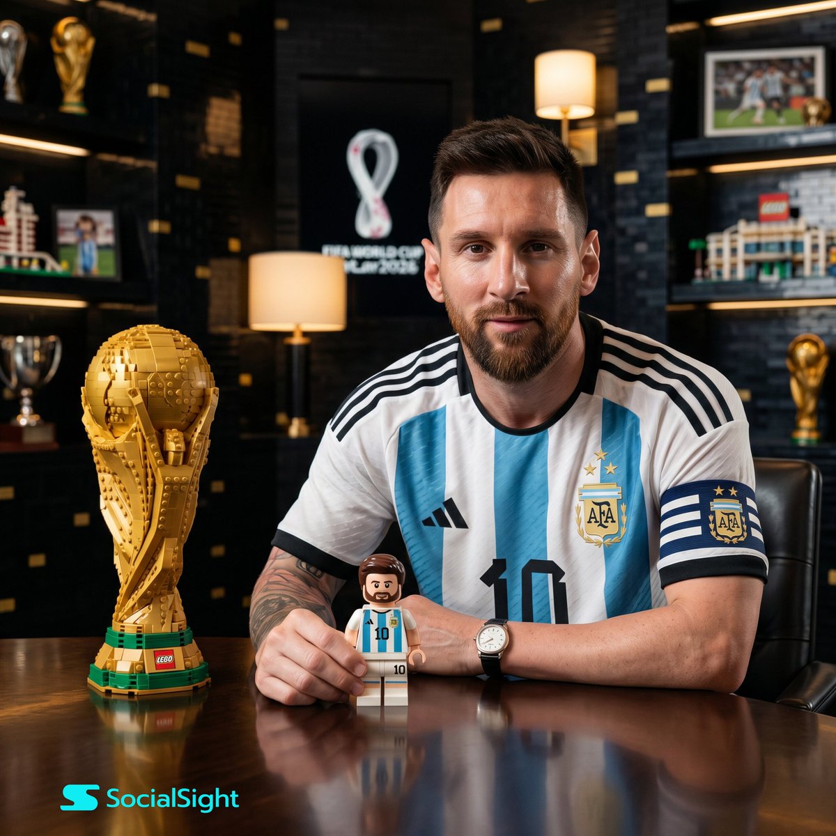 Lionel Messi Lego Portrait preview image 2
