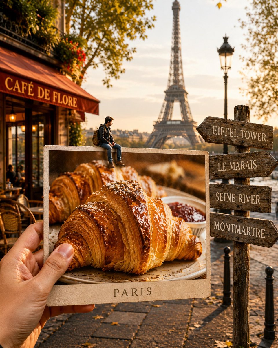 Hyper-realistic Travel Food Postcard preview image 2