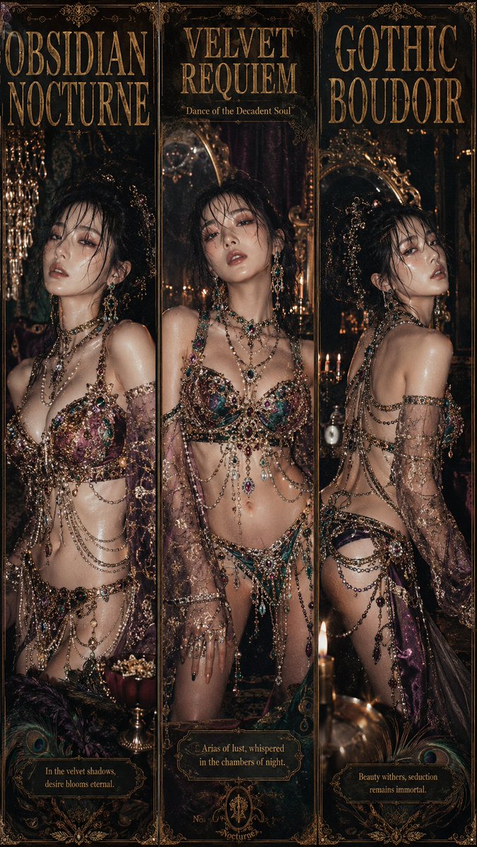 颓废的哥特式闺房海报 preview image 4