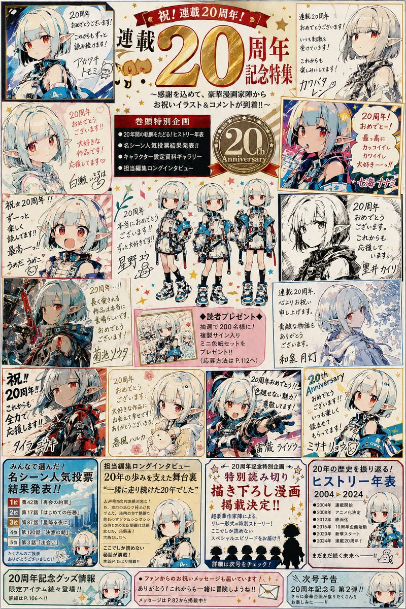 Manga Magazine 20th Anniversary Special Page preview image 1