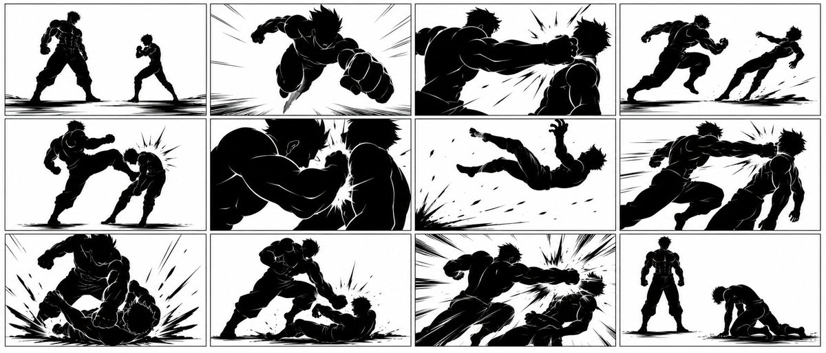 超宽动漫战斗故事板 preview image 1