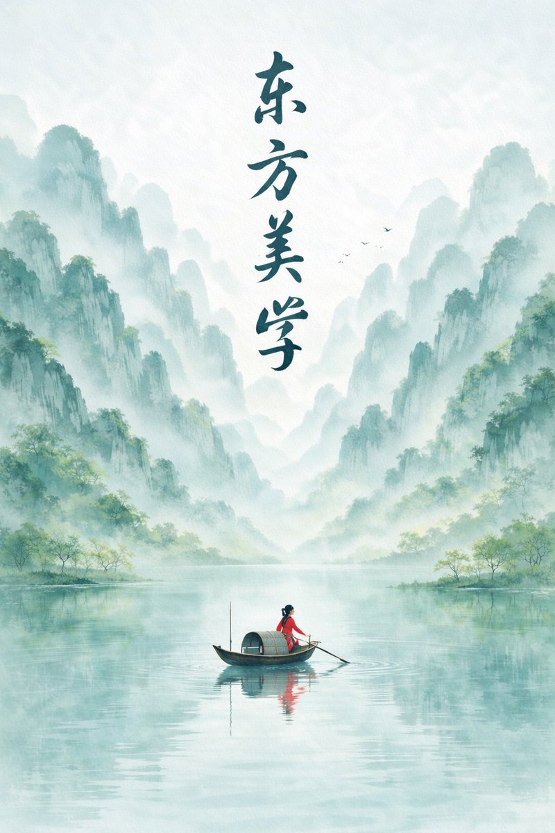 Minimalist Chinese Ink Wash Mist Painting preview image 1