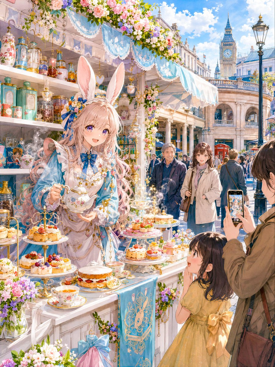 Otherworldly Rabbit Girl Tea Shop in London preview image 1