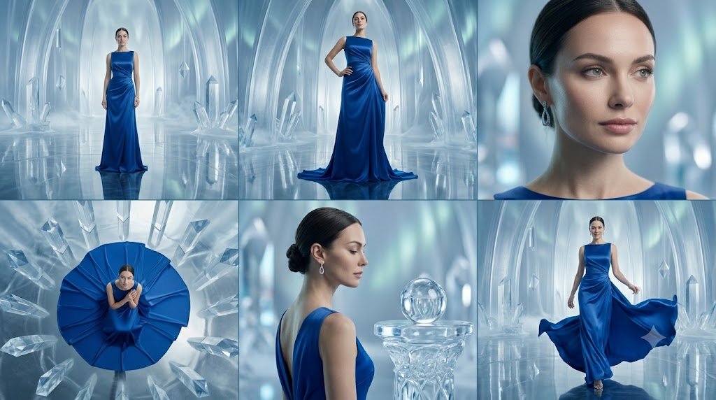 Crystal Palace Blue Gown Contact Sheet preview image 1