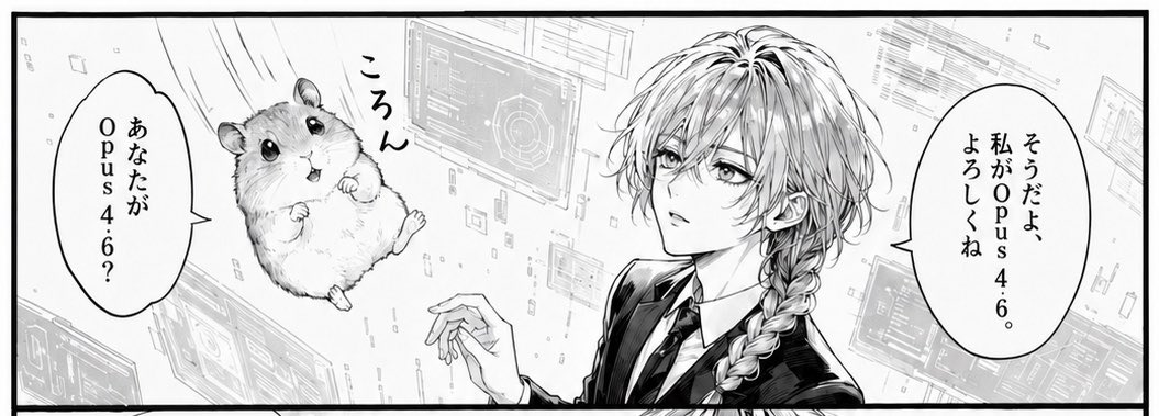 Falling Hamster Manga Panel preview image 4