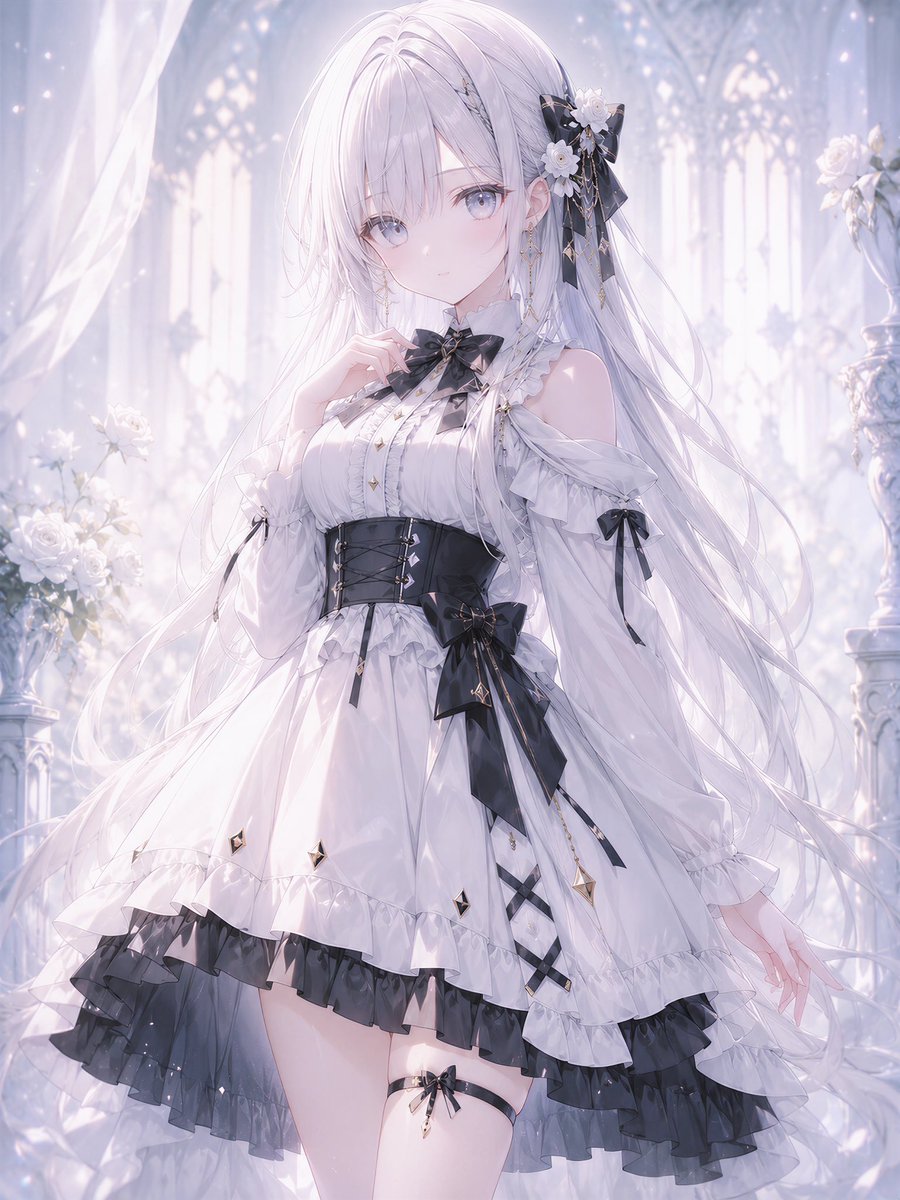 Ethereal Gothic Lolita Cathedral Portrait preview image 1