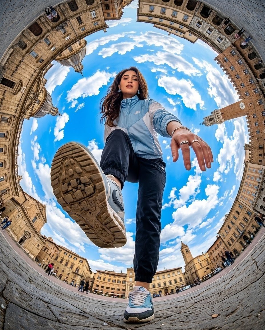 Fisheye Traveler Plaza Shot preview image 1