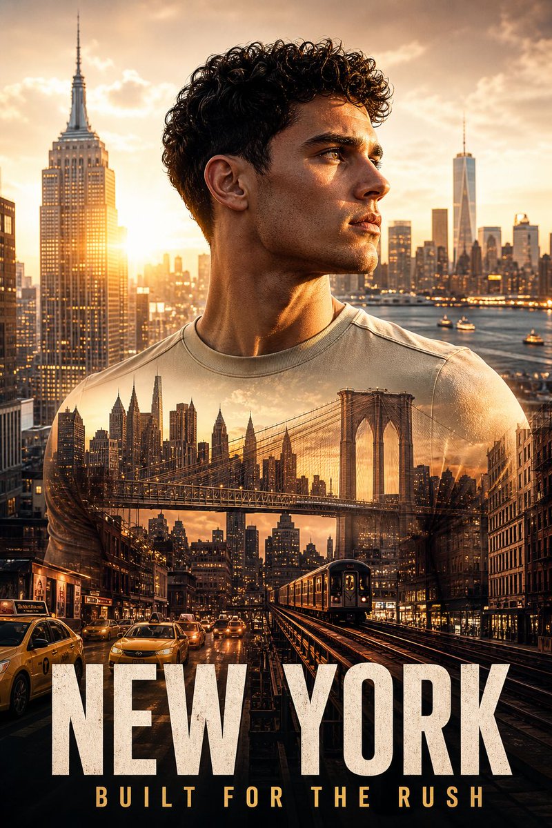 New York Double Exposure Poster preview image 1
