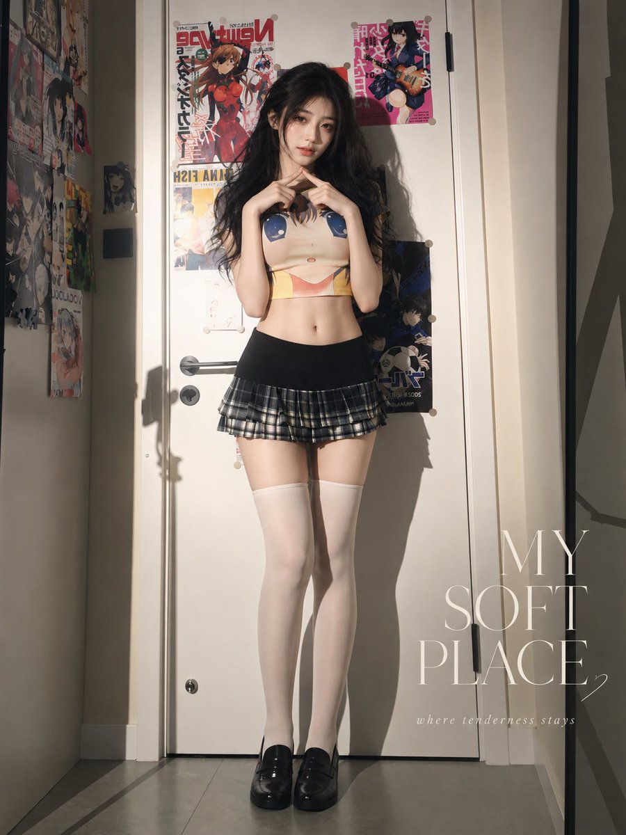 柔和阳光下的动漫卧室自拍 - 1 preview image 4