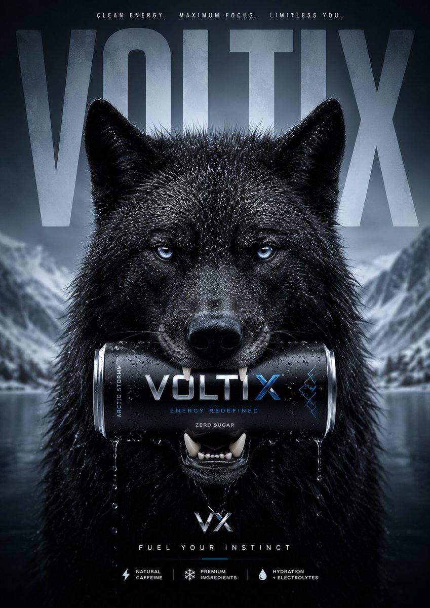 Luxury Energy Drink Snow Leopard Ad - 1 preview image 4