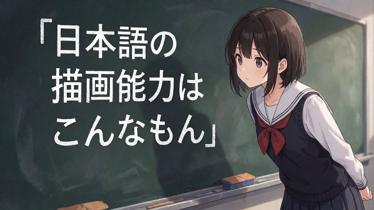 Anime Schoolgirl Chalkboard Quote preview image 1