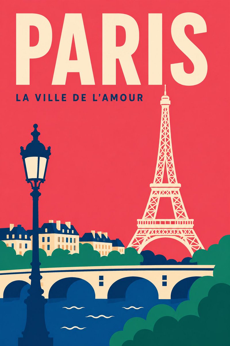 Minimalist Travel Poster Template preview image 3