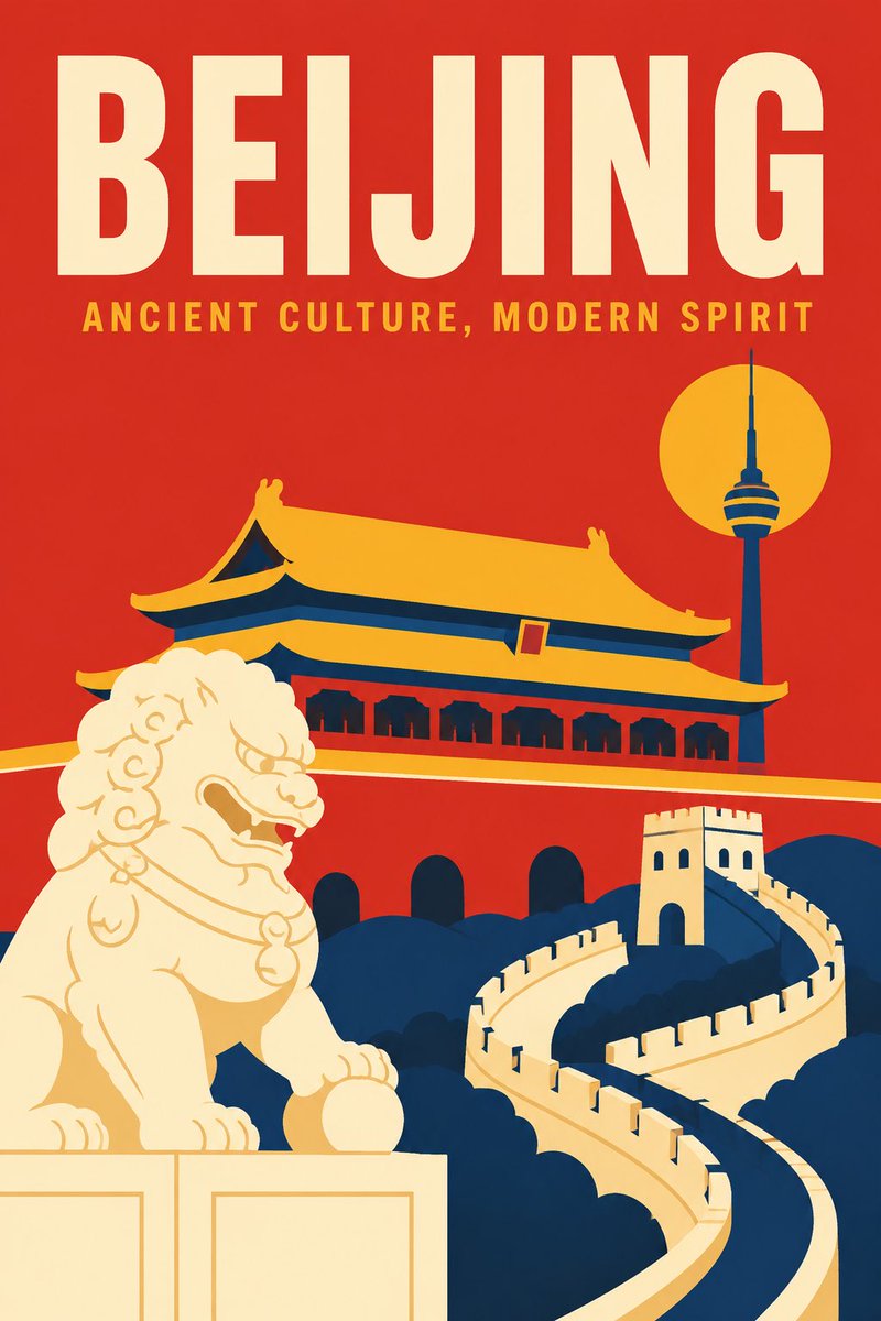 Minimalist Travel Poster Template preview image 4