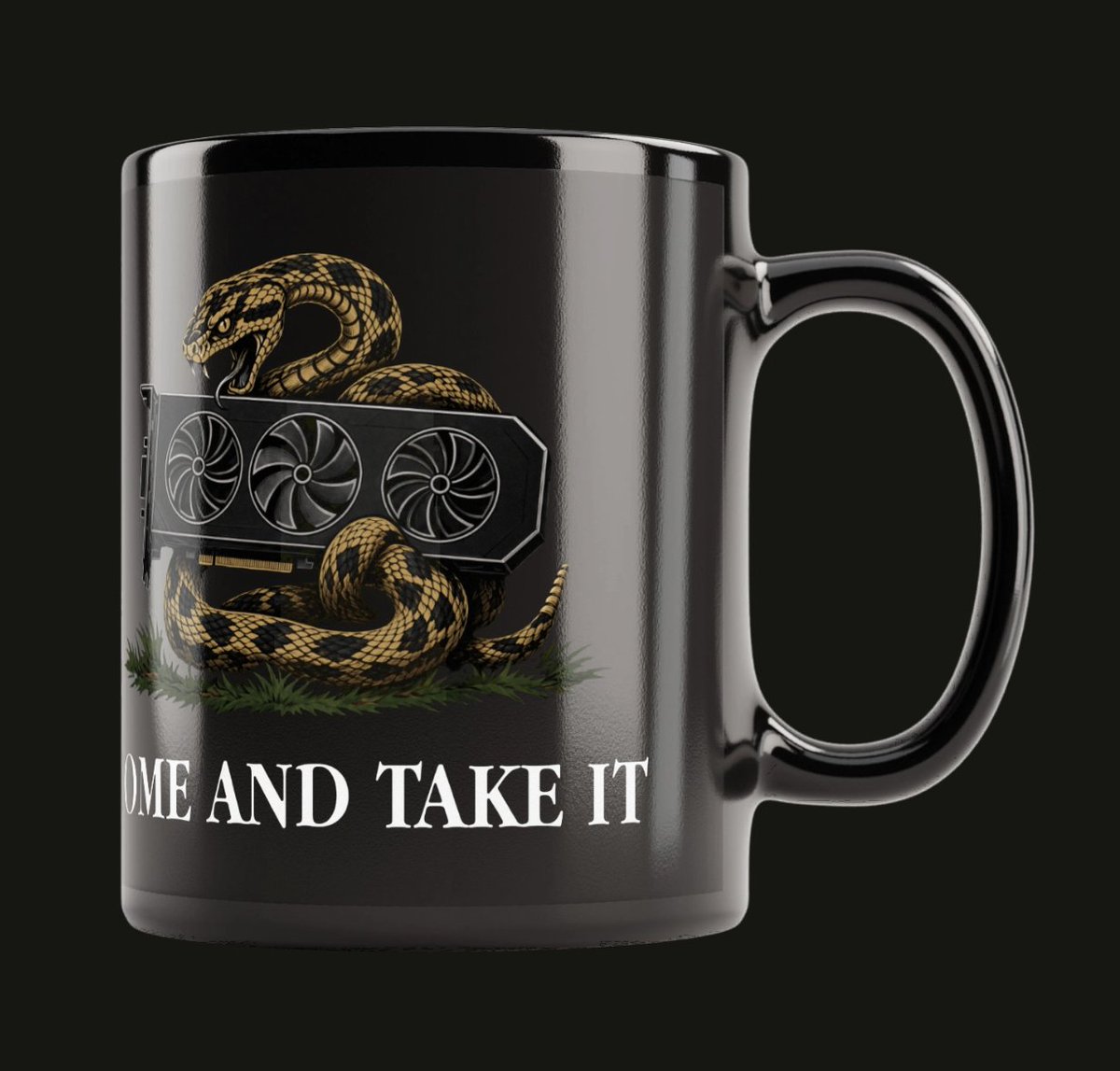 Rattlesnake GPU Come and Take It Graphic preview image 3