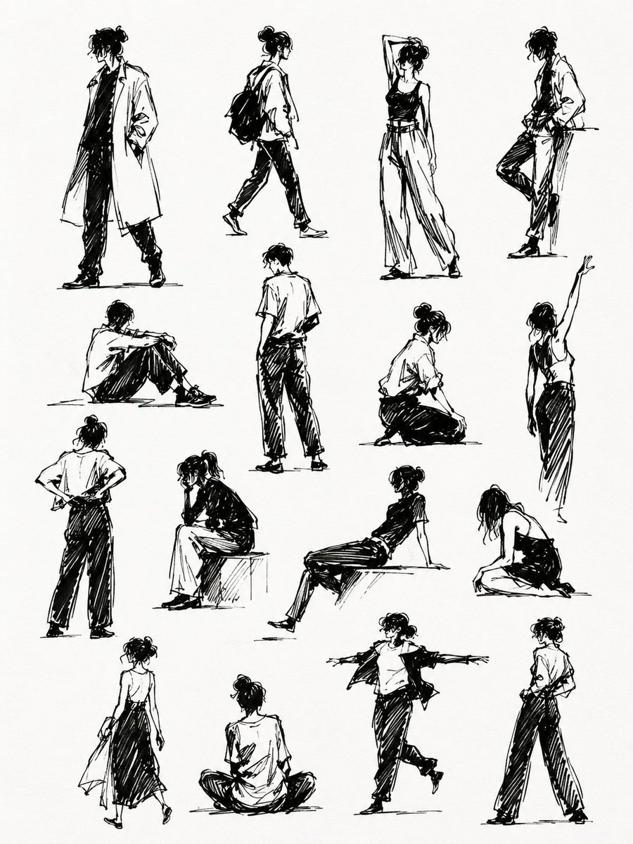 Sketchbook Human Gesture Studies preview image 1