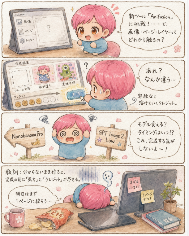 AI Manga Tool Struggle Comic preview image 1