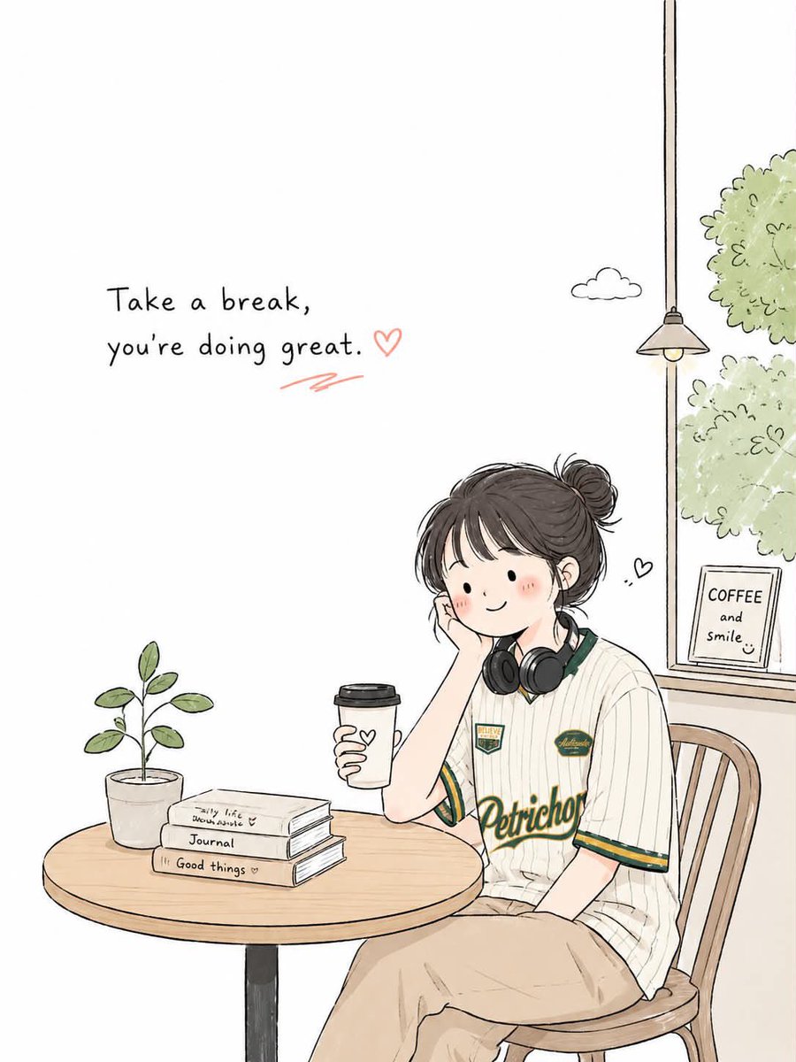 Minimalist Korean Doodle Illustration - 1 preview image 1