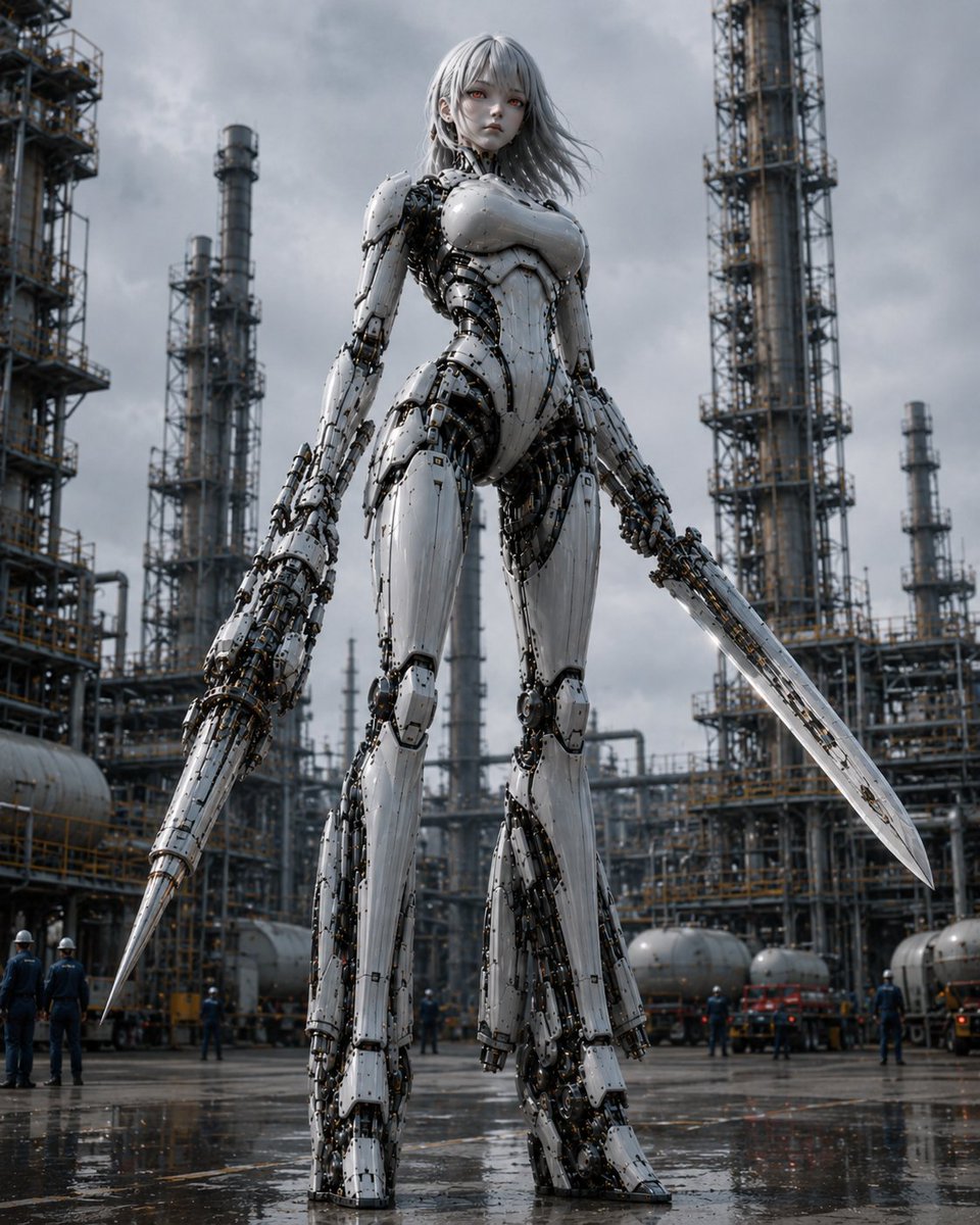 Giant Weaponized Robot in Refinery preview image 1