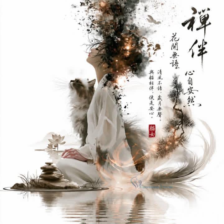 Zen Ink Wash Sumi-e Artwork - 1 preview image 1
