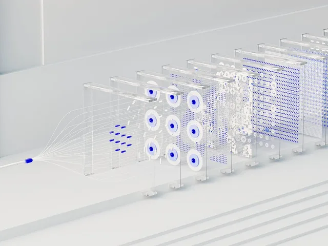 3D Abstract Data Pipeline Visualization preview image 1
