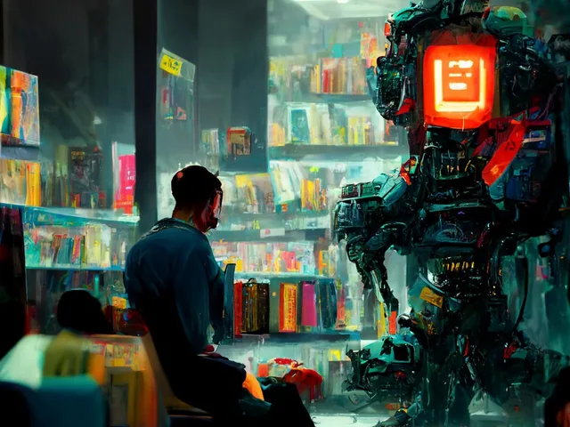 Cyberpunk Robot Encounter preview image 1