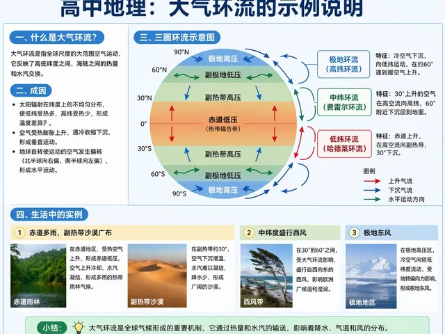 Educational Infographic on Atmospheric Circulation preview image 1