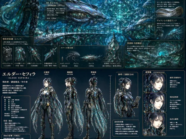 Sci-Fi Concept Art & Character Sheet preview image 1